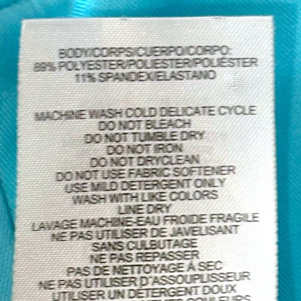 Adidas Cropped Athletic Pants - Medium - Black & Teal - Yoga Gym Active Leggings - Picture 5 of 11